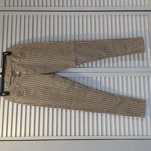 Free Culture Skinny Jeans Striped Beige Size 9